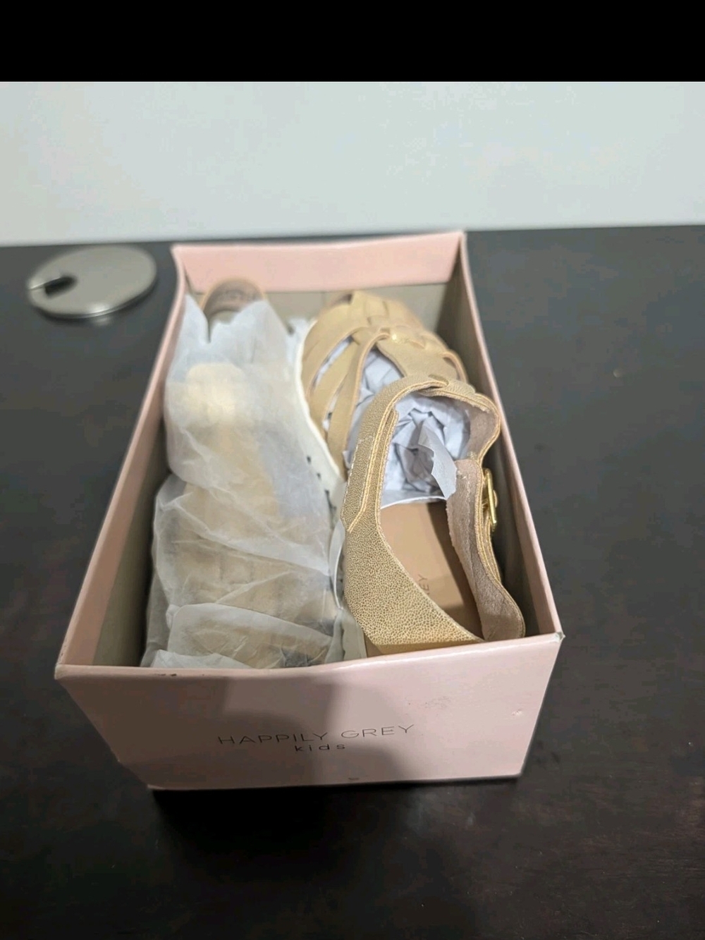 Happily Grey Kids Beige Fisherman Sandal